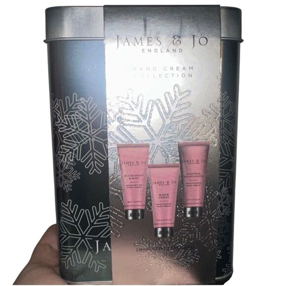 James & Jo England Hand Cream Collection Set In Holiday Tin Can 30ml /X3 - Picture 2 of 5